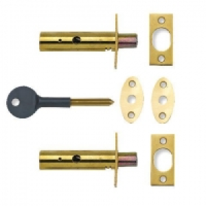 Yale P-2PM444-PB-2 Door Security Bolt Brass Pack 2 £15.49