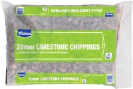 Wickes 20mm Limestone Chippings Major Bag £4.69