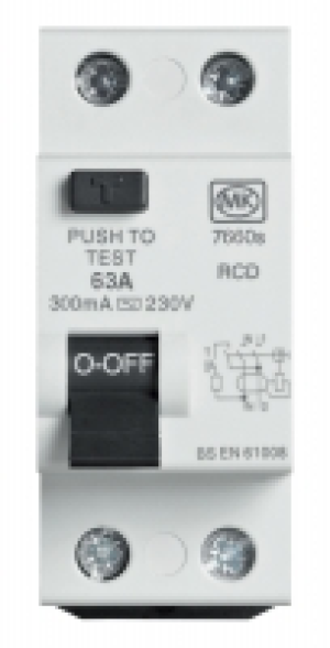 MK Dp Two Module RCD 63A 300mA 230V &pound;41.99