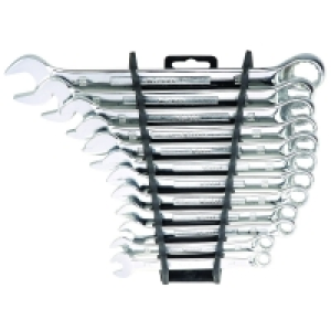 Wickes Heavy Duty Chrome Plated Combination Spanner Set Pack &pound;21.99