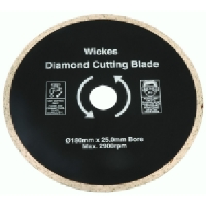 Wickes Tile Saw Diamond Cutting Blade 180mm £14.99