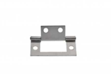Wickes Flush Hinge Chrome Plated 51mm 20 Pack