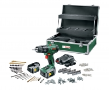 Bosch 18V Li-ion Cordless Combi Drill with 2 Batteries & 241