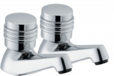 Wickes Salerno Basin Taps Chrome £19.99