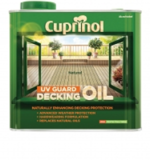 Cuprinol Uv Guard Decking Oil Natural 2.5L £31.99