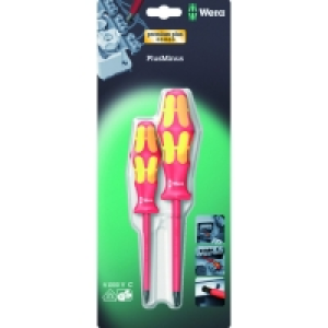Wera MCB No.1 & No.2 VDE Pozi Screwdriver 2 Piece £15.49