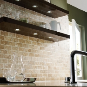 Wickes Tumbled Travertine Brick Mosaic Tile 305 x 305mm &pound;21.46