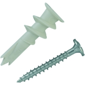 Wickes Self Drill Nylon Fixers 40mm Pack 25