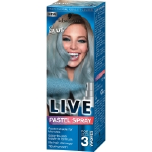 Wilko  Schwarzkopf Live Pastel Spray Icy Blue 125ml