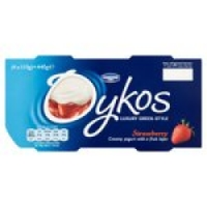 Oykos Greek Style Strawberry Yogurts £1.00