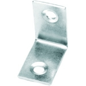 Wickes 25mm Zinc Plated Angle Bracket Pack 4 £3.89