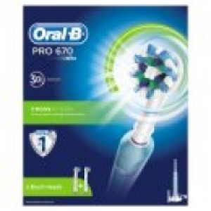 PRO 670 3D Cross Action Rechargeable Electric Toothbrush Plu £25.00
