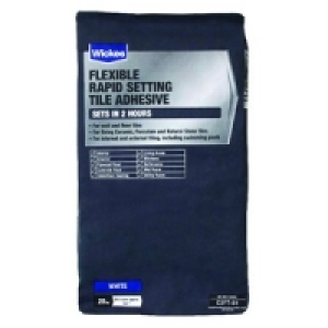 Wickes Rapid Setting Tile Adhesive 25kg £19.99