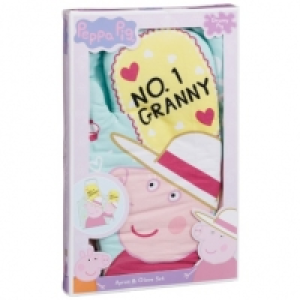 Peppa Pig Granny Pig Apron & Oven Glove Set - No 1 Granny £3.99