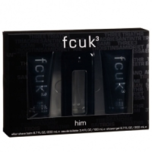 FCUK 3 Him Gift Set 100ml edt