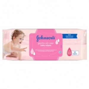 Johnsons Gentle All Over Baby Wipes 56pk