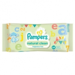 Pampers Fragrance Free Baby Wipes 64pk