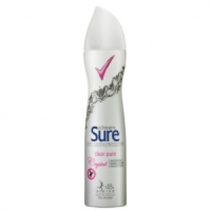 Sure Deodorant 250ml - Crystal Clear Pure