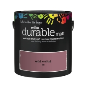 Wilko  Wilko Durable Matt Emulsion Paint Wild Orchid 2.5L