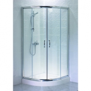 Wickes Quadrant Shower Enclosure Silver Effect Frame Box 2 o £110.00