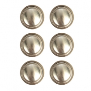 Wickes Ring Knobs Brushed Nickel Finish 35mm 6 Pack