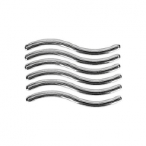 Wickes Wave Handles Polished Chrome Finish 108mm 6 Pack