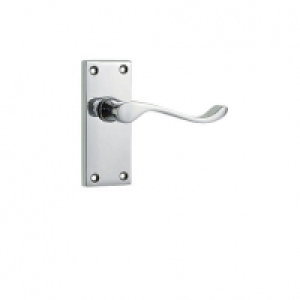 Wickes Monaco Victorian Scroll Latch Handle Chrome Finish