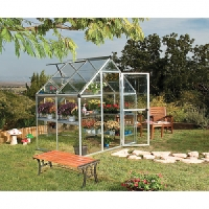 Palram Harmony Silver Greenhouse with Base 6x4