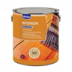 Wickes Professional Interior Varnish Clear Satin 2.5L £29.99