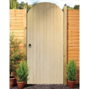 Wickes Softwood Ledged & Braced Arched Top Timber Gate Kit 1
