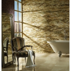 Wickes Split-face Oyster Mosaic 100 x 360mm