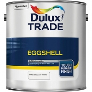 Dulux Trade Eggshell Paint Pure Brilliant White 2.5L £37.57