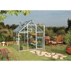 Palram Harmony Silver Greenhouse with Base 6x6