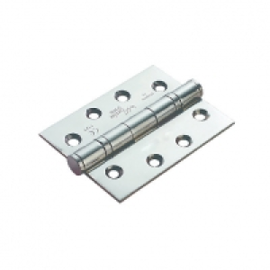 4FIREDOORS Ball Bearing Hinges Chrome 102 x 76 x 3mm PK3 £14.99