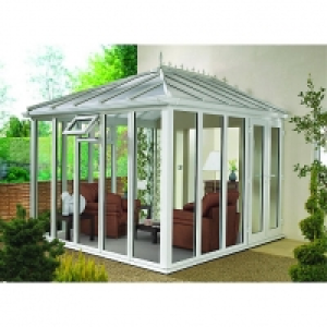 Wickes Edwardian Conservatory E5 Full Height White 3130 x 30