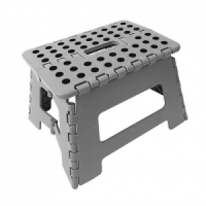 Wickes Plastic Folding Step Stool Grey &pound;2.99
