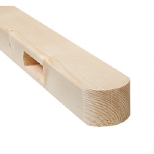 Wickes Curved Top Softwood Post 60 x 60 x 1.65m