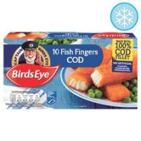 Tesco  Birds Eye Cod Fish Fingers 10 Pack 280G