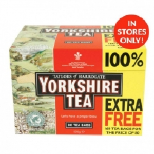 Poundstretcher  YORKSHIRE TEA 160S + 50 TEABAGS FREE