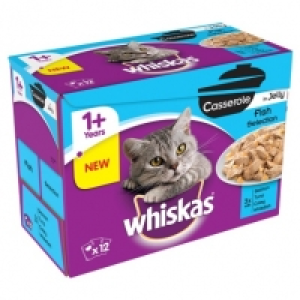 Whiskas Casserole Cat Food - Fish Selection 12pk