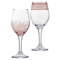 Poundland  Christmas Wine Glass Assorted Design