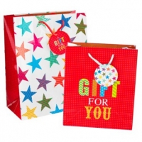 Poundland  Gift For You Bag Star Design 2 pack