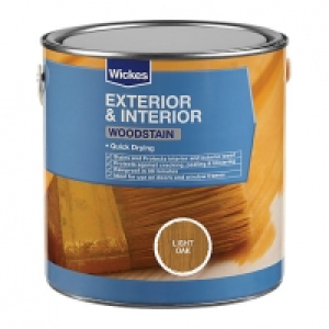 Wickes Woodstain Light Oak 2.5L £22.99