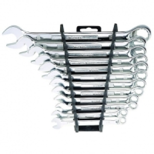 Wickes Heavy Duty Chrome Plated Combination Spanner Set Pack