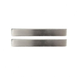 Wickes Square Mitred Pull Handles Brushed Nickel Finish 140m