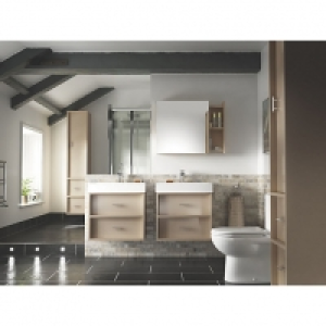 Wickes Alessano Storage Mirror Grey Gloss 600mm £225.00