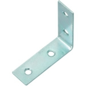 Wickes 51mm Zinc Plated Angle Bracket Pack 4