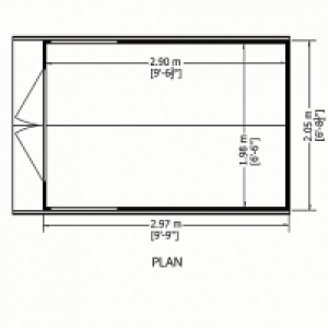 Modular Storage Building - Shiplap - 10 x 7 - 2 Doors - 2 Wi