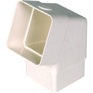 Wickes White Squareline Downpipe 112.5 Deg Bend £1.99