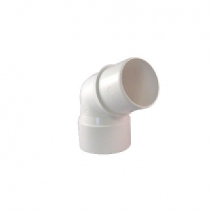 Wickes White Roundline Downpipe 112.5 Deg Bend &pound;1.99